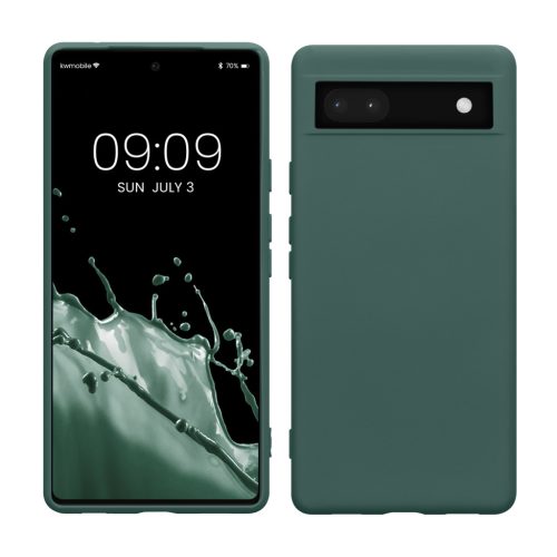 Kwmobile калъф за Google Pixel 6a, зелен, силиконов, KWM000015OO023C