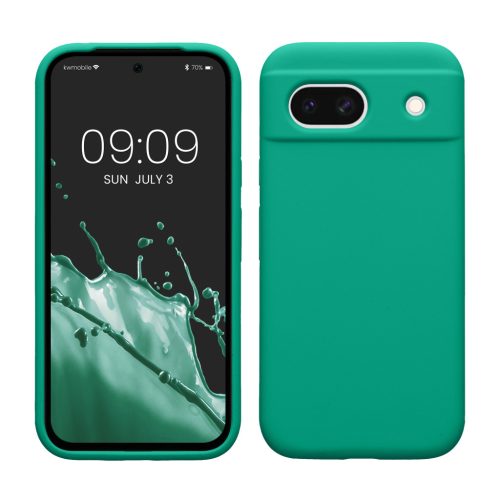 Kwmobile калъф за Google Pixel 8a, зелен, силиконов, KWM000020KQ044C