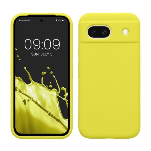 Kwmobile калъф за Google Pixel 8a, жълт, силиконов, KWM000020KQ049C