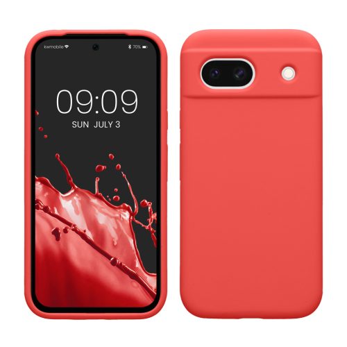 Kwmobile калъф за Google Pixel 8a, червен, силиконов, KWM000020KQ050C