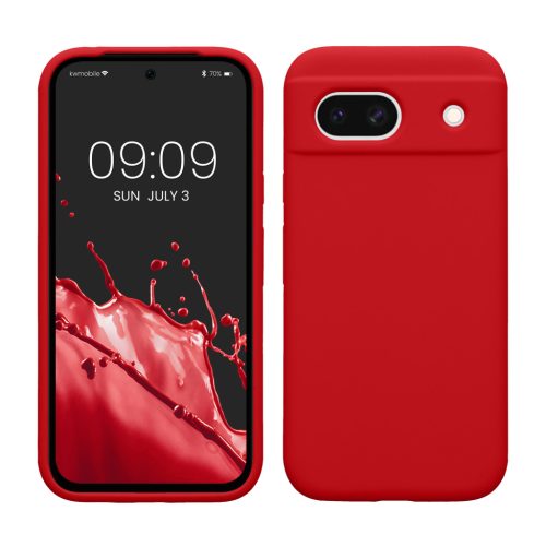 Kwmobile калъф за Google Pixel 8a, червен, силиконов, KWM000020KQ051C