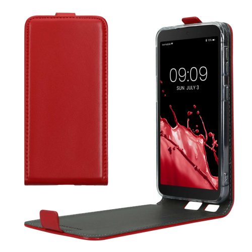 Kwmobile калъф за Samsung Galaxy Xcover 5, червен, еко кожа/силикон, KWM000012NW003C