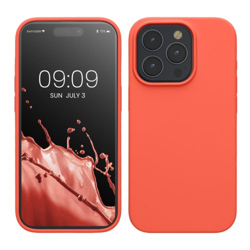 Kwmobile калъф за Apple iPhone 15 Pro, розов, силиконов, KWM000020CC038C