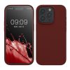 Kwmobile калъф за Apple iPhone 15 Pro, тъмночервен, силиконов, KWM000020CC040C