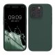 Kwmobile калъф за Apple iPhone 15 Pro, тъмнозелен, силиконов, KWM000020CC041C