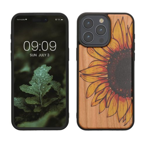Kwmobile калъф за Apple iPhone 15 Pro Max, многоцветен, дърво/силикон, KWM000020EJ002C