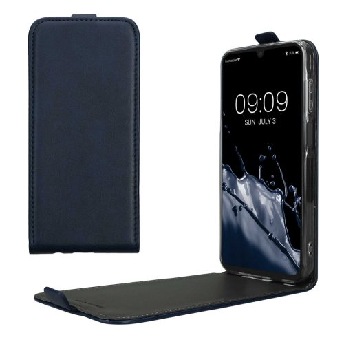 Kwmobile Кейс за Samsung Galaxy A15 5G, Тъмно син, Еко кожа/Силикон, KWM000021OM002C