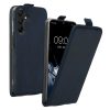 Kwmobile Кейс за Samsung Galaxy A15 5G, Тъмно син, Еко кожа/Силикон, KWM000021OM002C
