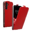 Kwmobile Кейс за Samsung Galaxy A15 5G, Червен, Екокожа/Силикон, KWM000021OM003C