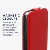 Kwmobile Кейс за Samsung Galaxy A15 5G, Червен, Екокожа/Силикон, KWM000021OM003C