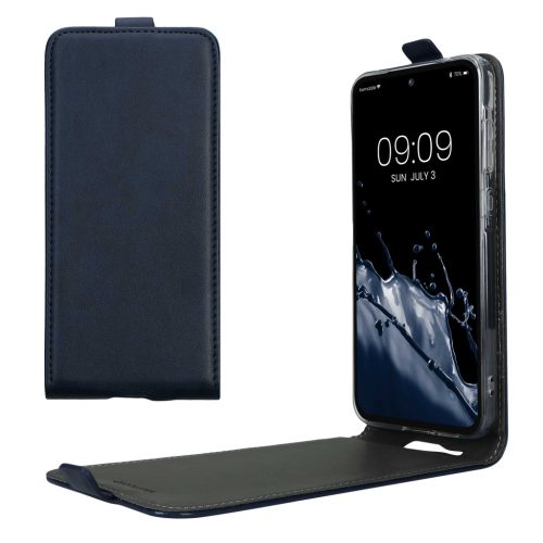Kwmobile Кейс за Samsung Galaxy A55 5G, Тъмно син, Еко кожа/Силикон, KWM000021OP002C