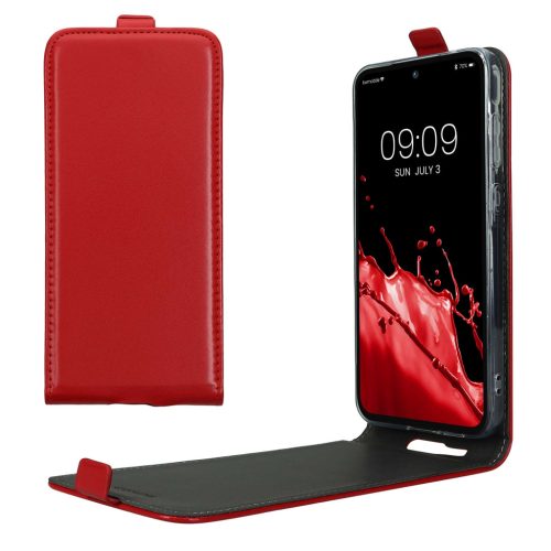 Kwmobile Кейс за Samsung Galaxy A55 5G, Червен, Екокожа/Силикон, KWM000021OP003C