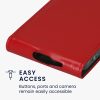 Kwmobile Кейс за Samsung Galaxy A55 5G, Червен, Екокожа/Силикон, KWM000021OP003C