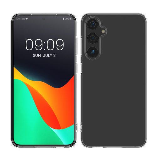 Kwmobile калъф за Samsung Galaxy A55 5G, прозрачен, силиконов, KWM000021VT001C