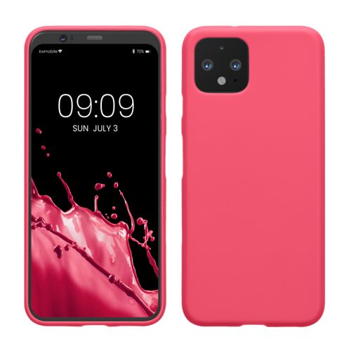 Kwmobile калъф за Google Pixel 4, розов, силиконов, KWM000010ON015C