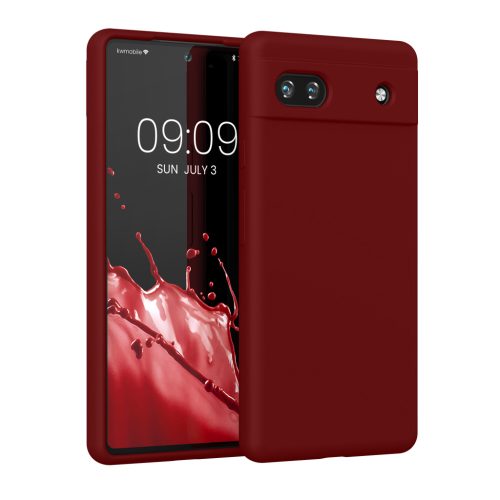 Kwmobile калъф за Google Pixel 6a, червен, силиконов, KWM000015FZ060C