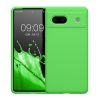Kwmobile калъф за Google Pixel 7a, зелен, силиконов, KWM000019YE051C