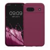 Kwmobile калъф за Google Pixel 8a, цвят череша, силикон, KWM000020KU030C
