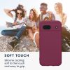 Kwmobile калъф за Google Pixel 8a, цвят череша, силикон, KWM000020KU030C