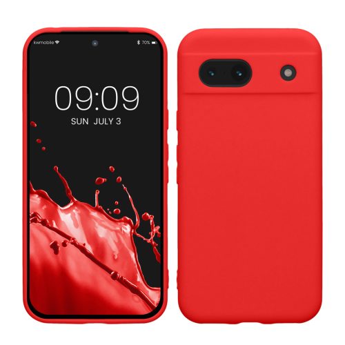 Kwmobile калъф за Google Pixel 8a, червен, силиконов, KWM000020KU032C