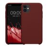 Kwmobile калъф за Apple iPhone 11, тъмночервен, силиконов, KWM000010EY113C