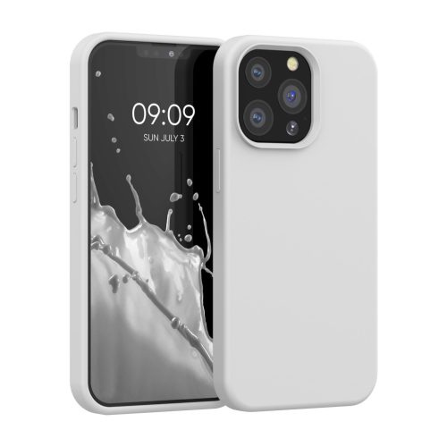 Kwmobile калъф за Apple iPhone 13 Pro, бял, силиконов, KWM000013OX051C