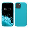Kwmobile калъф за Apple iPhone 15, светло син, силиконов, KWM000020CA016C