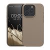 Kwmobile калъф за Apple iPhone 15 Pro, бежов, силиконов, KWM000020CC047C