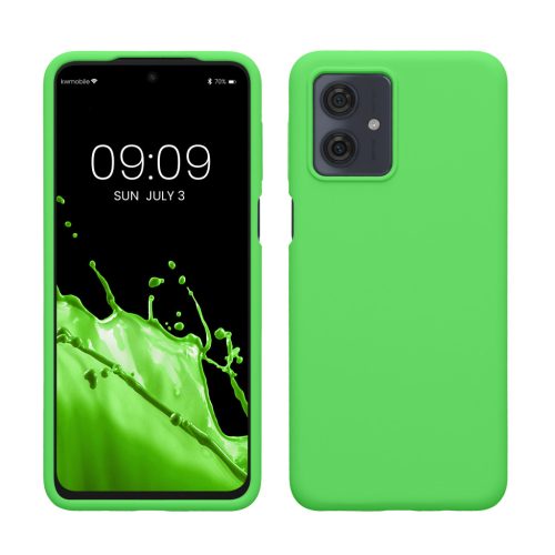 Kwmobile калъф за Motorola Moto G54, зелен, силиконов, KWM000022NF010C