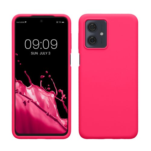 Kwmobile калъф за Motorola Moto G54, розов, силиконов, KWM000022NF011C