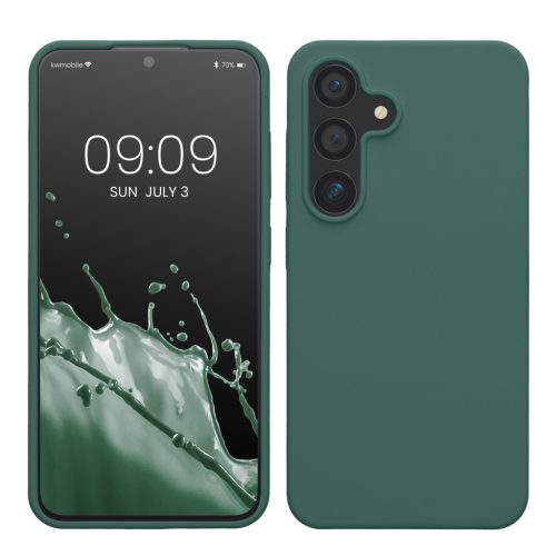 Kwmobile калъф за Samsung Galaxy S24, зелен, силиконов, KWM000021KW023C