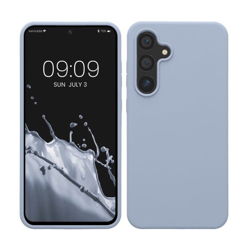 Kwmobile калъф за Samsung Galaxy S24 FE, светло син, силиконов, KWM000021WA004C