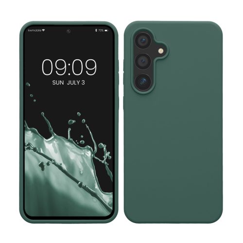 Kwmobile калъф за Samsung Galaxy S24 FE, зелен, силиконов, KWM000021WA009C