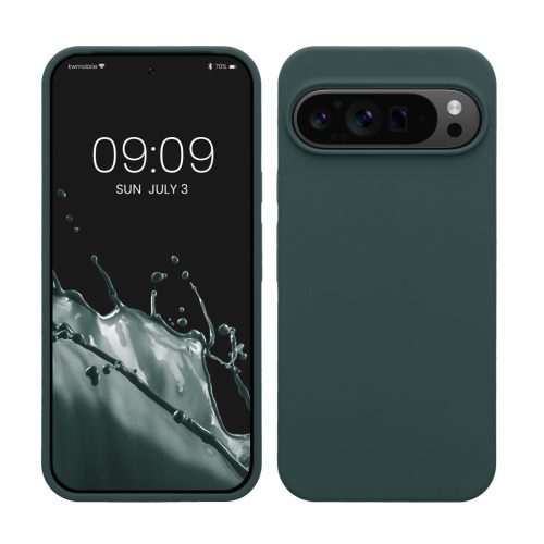 Kwmobile калъф за Google Pixel 9 Pro XL, зелен, силиконов, KWM000020PV018C