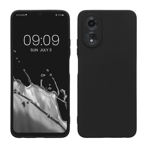 Kwmobile калъф за OPPO A38/A18, черен, силиконов, KWM000020QM001C