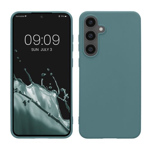 Kwmobile калъф за Samsung Galaxy S24 FE, светло зелен, силиконов, KWM000021WC006C