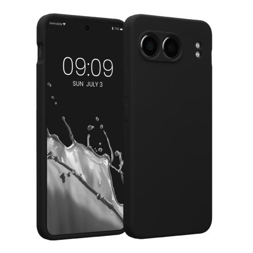 Kwmobile калъф за OnePlus Nord 4, черен, силиконов, KWM000022VH001C