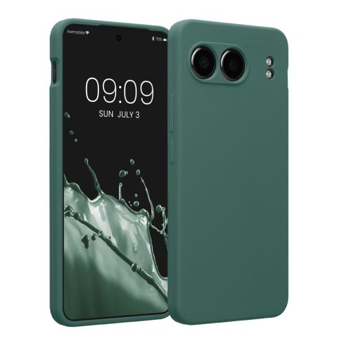 Kwmobile калъф за OnePlus Nord 4, зелен, силиконов, KWM000022VH002C