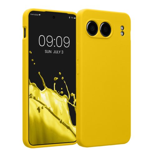 Kwmobile калъф за OnePlus Nord 4, жълт, силиконов, KWM000022VH004C