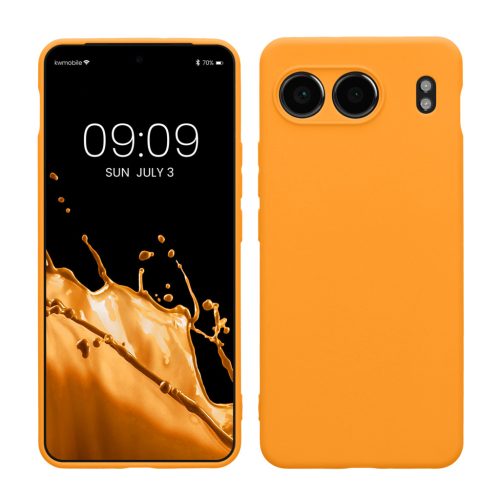 Kwmobile калъф за OnePlus Nord 4, оранжев, силиконов, KWM000022VI005C