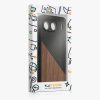 Kwmobile калъф за OnePlus Nord 4, кафяв/черен, дърво/силикон, KWM000022VK001C