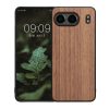 Kwmobile калъф за OnePlus Nord 4, кафяв, дърво/силикон, KWM000022VL001C