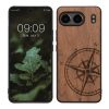 Kwmobile калъф за OnePlus Nord 4, кафяв, дърво/силикон, KWM000022VM001C