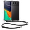 Kwmobile калъф с връзка за OnePlus Nord 4, прозрачен/черен, силиконов, KWM000022VN001C