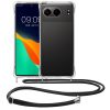 Kwmobile калъф с връзка за OnePlus Nord 4, прозрачен/черен, силиконов, KWM000022VN001C