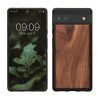 Kwmobile калъф за Google Pixel 6a, кафяв, дърво/силикон, KWM000015MB003C