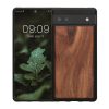 Kwmobile калъф за Google Pixel 6a, кафяв, дърво/силикон, KWM000015MB003C