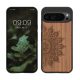 Kwmobile калъф за Google Pixel 9 Pro XL, кафяв, дърво/силикон, KWM000020QT002C