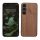 Kwmobile калъф за Samsung Galaxy S24 FE, кафяв, дърво/силикон, KWM000021WK001C