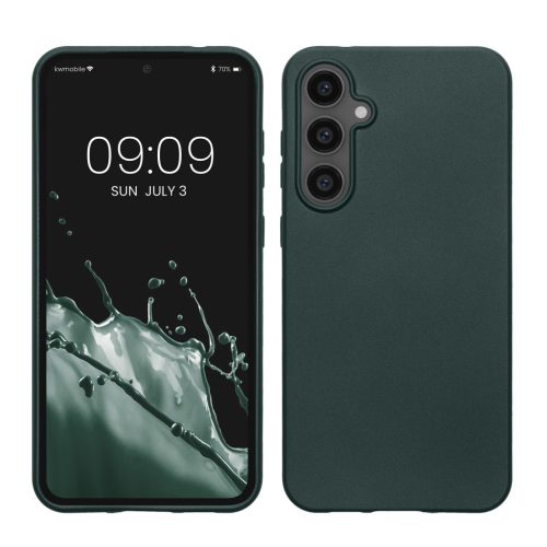 Kwmobile калъф за Samsung Galaxy S23 FE, зелен, силиконов, KWM000021WO001C